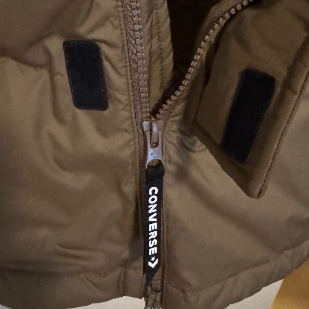 Brand New Converse Hooded Long Puffer Jacket Size M NWOT - Picture 4 of 9